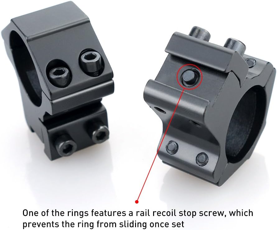 LIRISY 1" Scope Mount Low Profile Scope Rings for 11mm Dovetail Rails (2 Pieces) : Sports & Outdoors