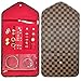 Nobix Travel Jewelry Organizer Roll Foldable Jewelry Case for Journey - Rings, Necklaces, Bracelets, Earrings, Red (Brown)