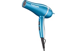 BaBylissPRO Nano Titanium 2000-Watt Blow Dryer with Concentrator Nozzle, Professional Grade Ionic Corded Styling Tool for Hair