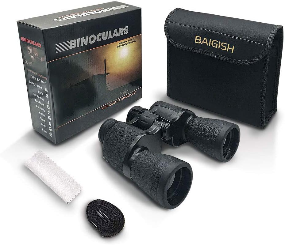 20x50 Binoculars for Adults, HD Professional/Waterproof Fogproof Binoculars with Low Light Night Vision, Durable and Clear FMC BAK4 Prism Lens, for Birds Watching Hunting Traveling Outdoor Sports : Camera & Photo