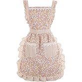 Funny Aprons for Women with Pockets, Kitchen Cooking Grilling Bbq Cute Chef Apron, Mothers Day Birthday Gifts for Women