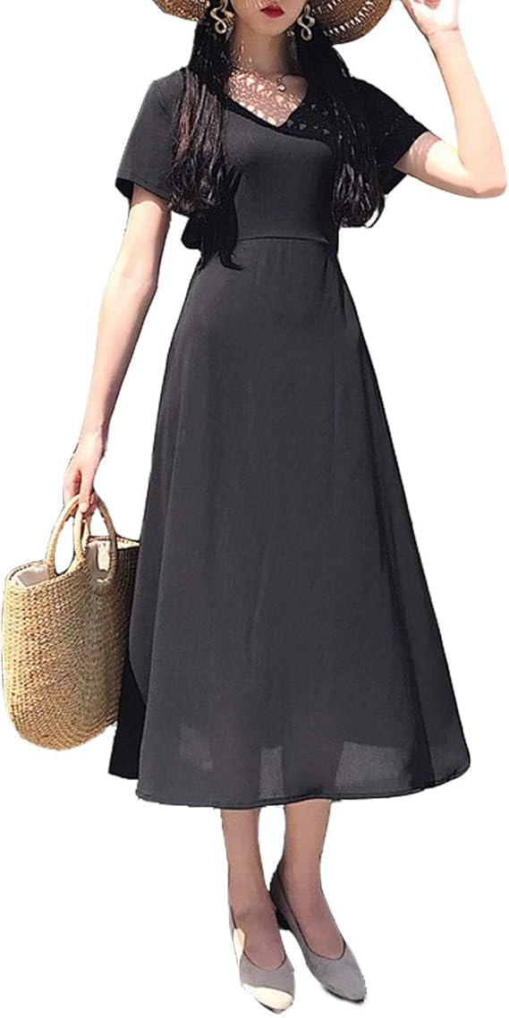 Amazon 大きいサイズ レディース 背中あきワンピース フレアワンピース L Ll 3l 4l 5l ブラック レッド T1212 ブラック 5l ワンピース チュニック 通販