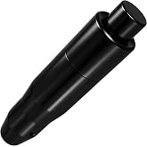 Lunsom Automatic Shift Knob Metal Car Shifting with Push Button Aluminum Alloy Shifter Lever Handle Long Stick Gear Head Fit Most Auto Transmission Vehicle (Black)