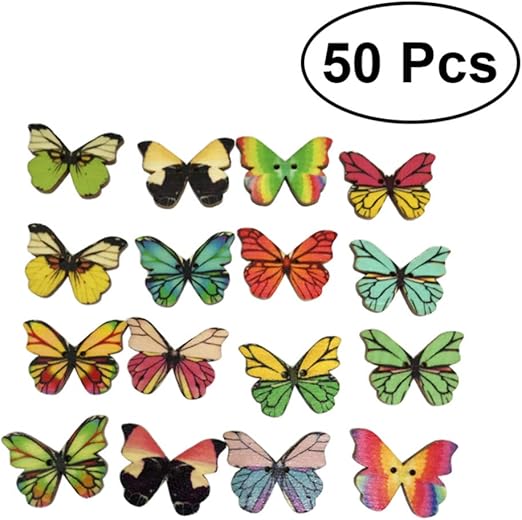 Amazon Artibetter 木製ボタン 手作りボタン ウッドボタン フライボタン Diy 縫製 クラフトアンティーク調 手芸材料 工芸品 50個セット 混色 ボタン 通販