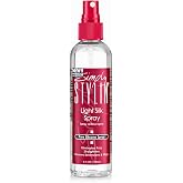 Simply Stylin' Light Silk Hair Spray - Anti-Frizz Silicone Heat Protectant - Hair Detangler for Women and Synthetic Wigs - 4 fl oz