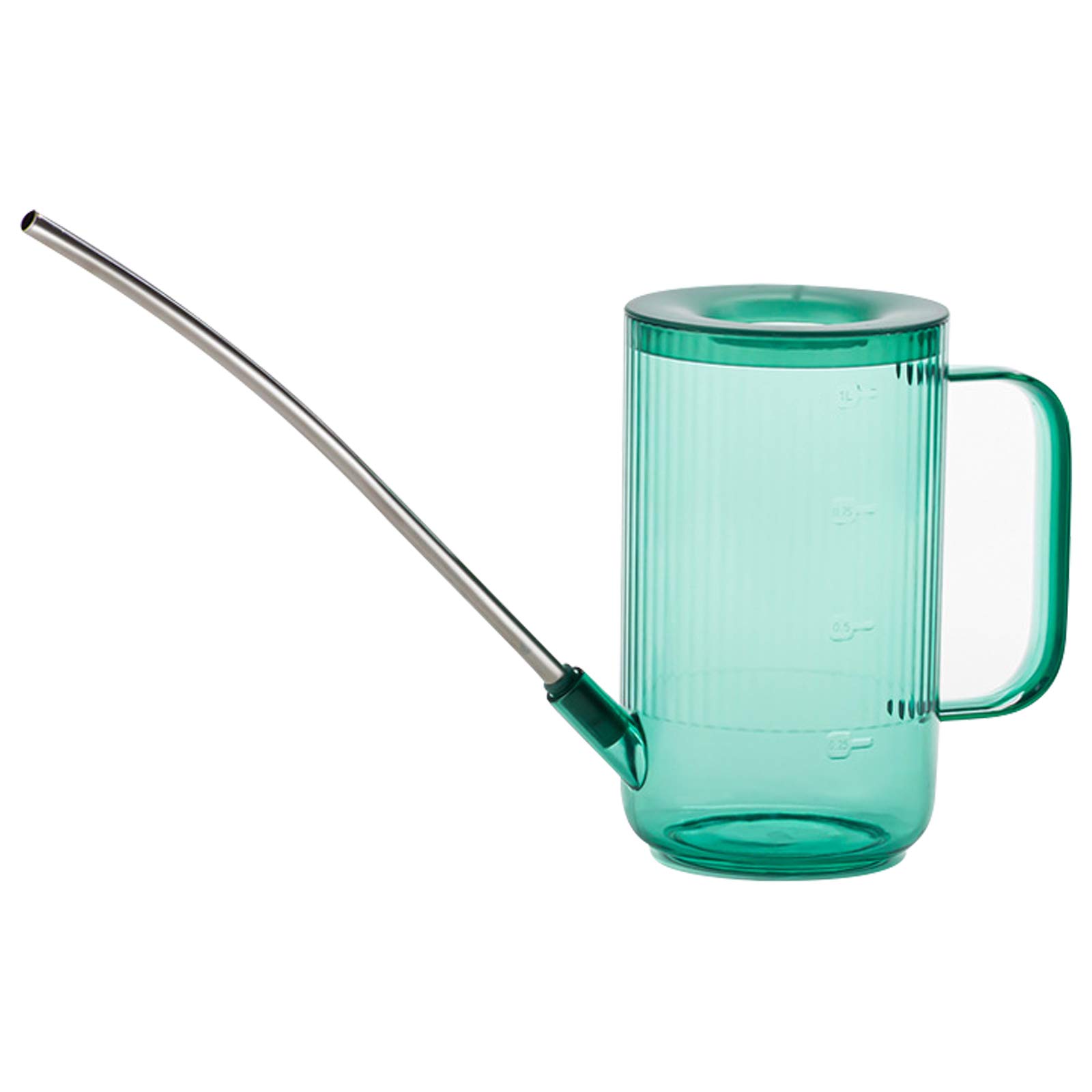 Watering Can,1L Acrylic Long Plant Spout Watering Bottle for Garden,Transparent Watering Sprinkler Pot Spray Tools for Outdoor Indoor House Office Green