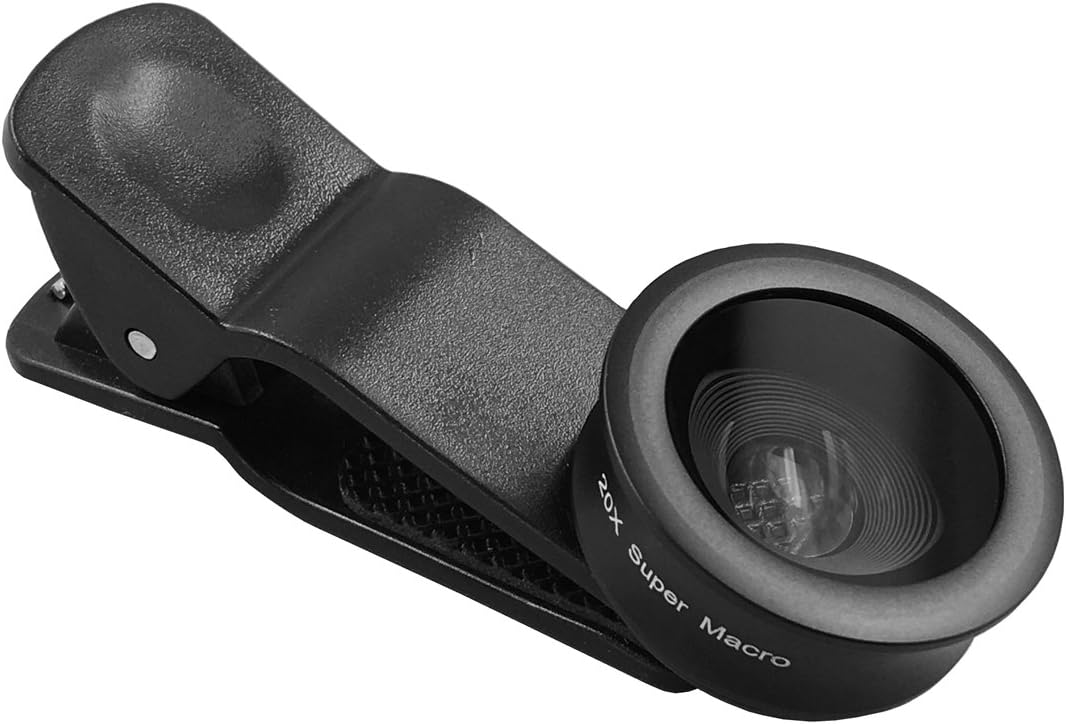 The 3rd Gen. Phone Macro Lens, 20X Magnification Close-up Cell Phone Camera Lens for iPhone XR/7/6s/6s Plus/6/5, Samsung S8+/S8 S7/S7 Edge S6/S6 Edge, Google Pixel,Nexus & Most Android Smartphones