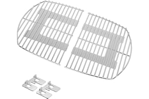Stanbroil Stainless Steel Grill Cooking Grates for Weber Q200, Q220, Q2000, Q2200, Q2400 Series Gas Grill, Replacement Parts for Weber 7645