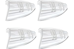 SenZee Glasses Side Shields, 2 Pairs Transparent Glasses Side Protector, Fits Small to Medium Eyeglasses, Easy to Use, Protec