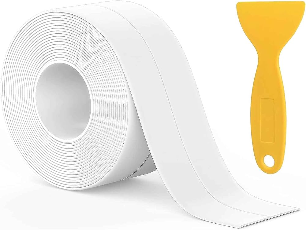 VOOVEN 11ft Waterproof Self Adhesive Bath Kitchen Sealant Strip Tape Tool