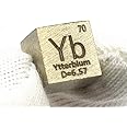 10mm Ytterbium Element Cube for Element Collection 0.39" YB Density Cube Periodic Table Collect DIYs Biz Gift