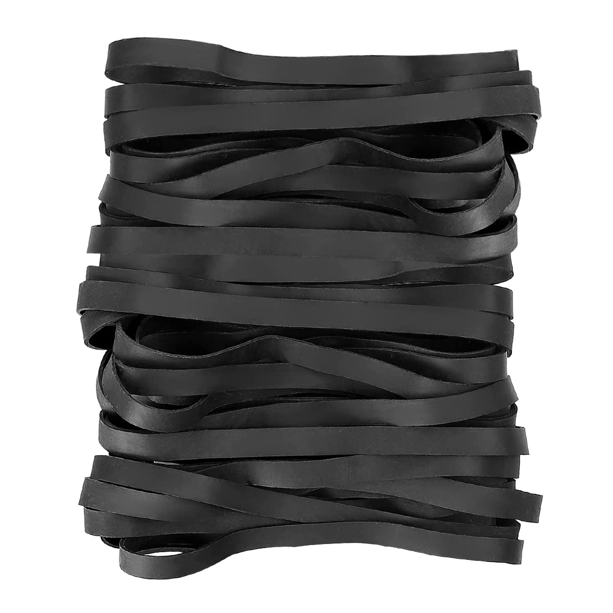 Elastic Bands, 100 Pcs Rubber Bands, 5mm Black Elastic Bands, Strong Elastic Band, Elastic Band for Office, Home, School, Books, File Folders (Black)