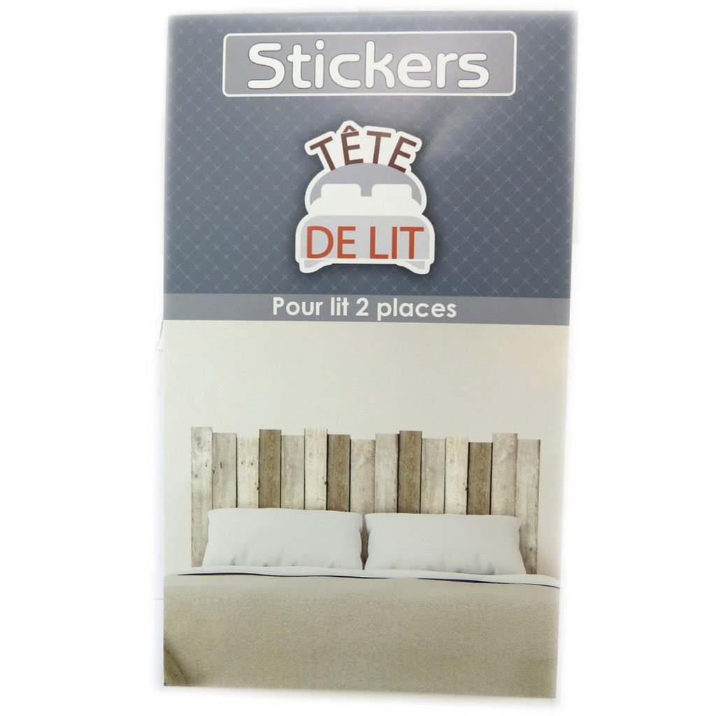 P5378 Sticker Tete De Lit Planches De Bois 155x68 Cm Les Tresors De Lily Ameublement Et Decoration Cuisine Maison