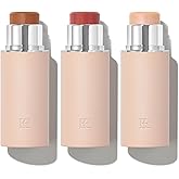 EarthsCure Glow Trio - 3 Piece Set: Bronzer, Blush, and Highlighter. Buildable Cream Sticks For a Luminous, Natural, and Youthful Look