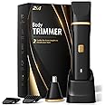 Electric Razor for Men, IPX7 Waterproof Versatile Shaver for Temple, Groin, Nose, Ear Hairs, Beard, Body Hair Trimmer for Men