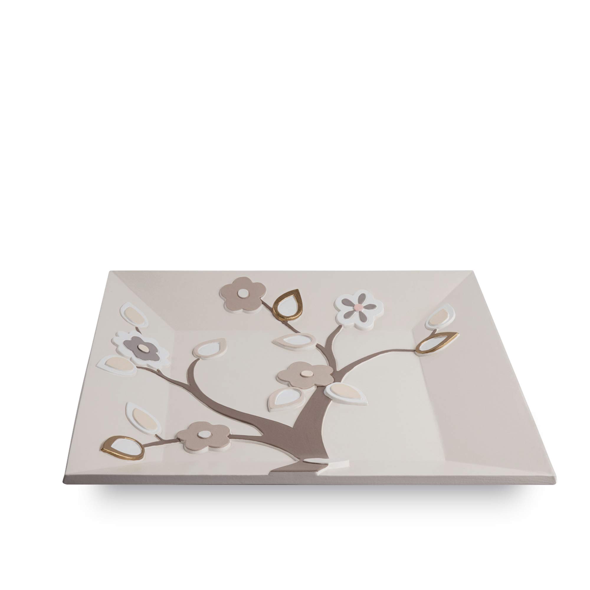 Egan Centerpiece, Ceramic, Ivory, Small