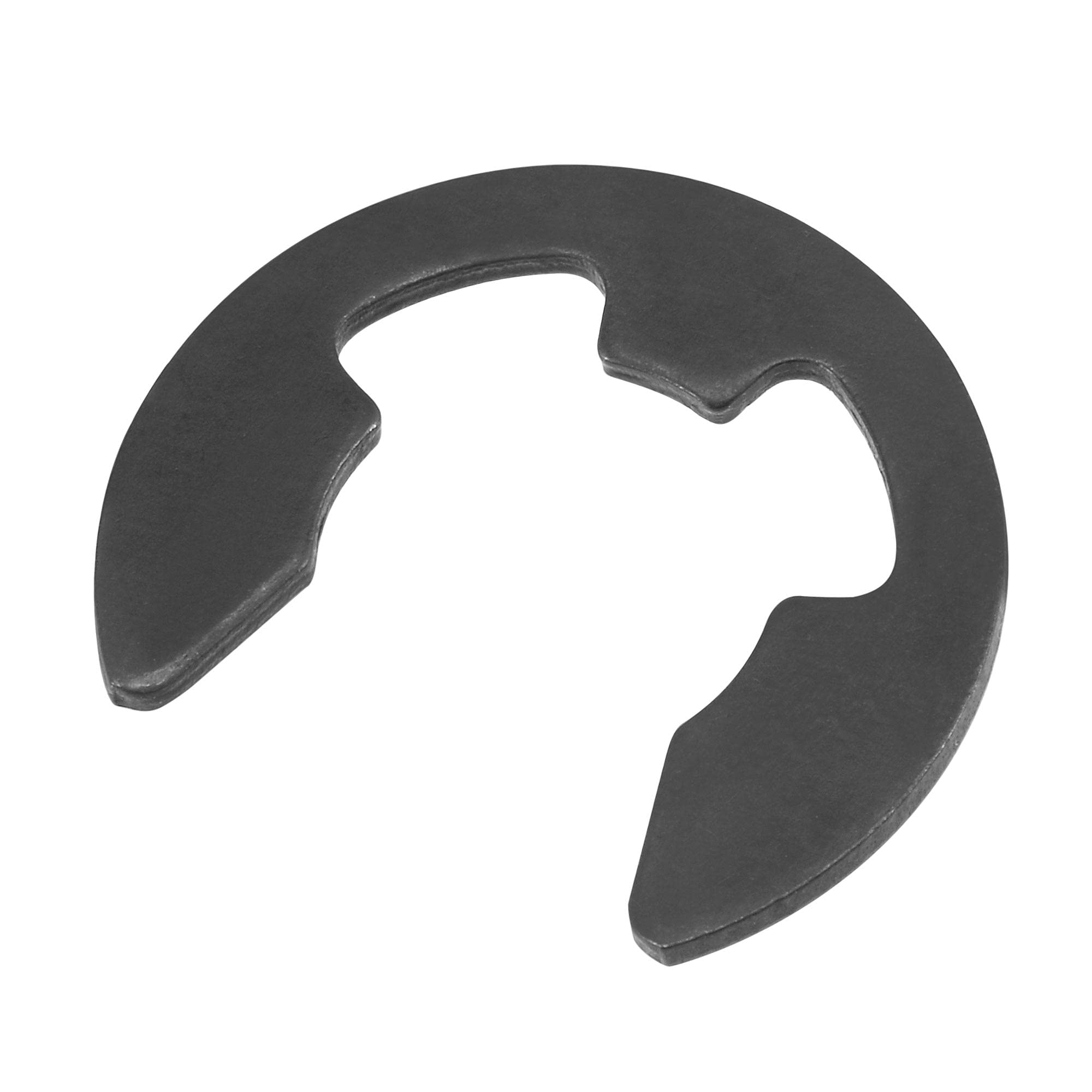 sourcing map E-Clip Circlip - 23.5mm External Retaining Shaft Snap Ring Carbon Steel Black 100pcs