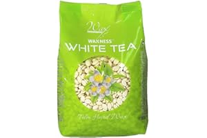 WAX NECESSITIES Waxness Hard Wax Beads White Tea Cream 1.1 Pound
