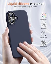 OuXul Designed for iPhone 16 Case,Shockproof Liquid