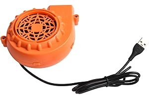 Portable Electric Mini Fan Blower for Inflatable Costumes and Toys - USB Powered Air for Pump with 5.58m/s Airflow, Compact A