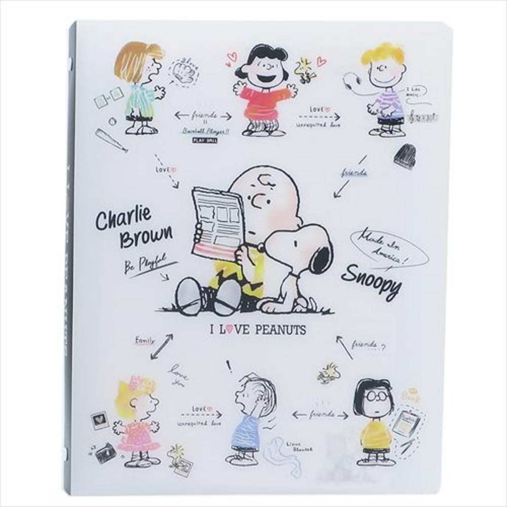 カミオジャパン スヌーピー B5 ルーズリーフ バインダー バインダー 文房具 オフィス用品 Amazon