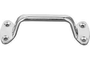 6in Boat gate Handle 316 Stainless Steel Boat Cleat Grab Rail Handles Replacement Heavy Duty Marine Door Grab Handle Marine R