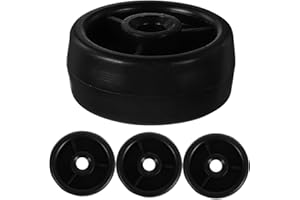 Luxshiny Fitness Equipment Plastic Caster Wheels 4pcs Universal Silent Roller Wheels for Treadmill