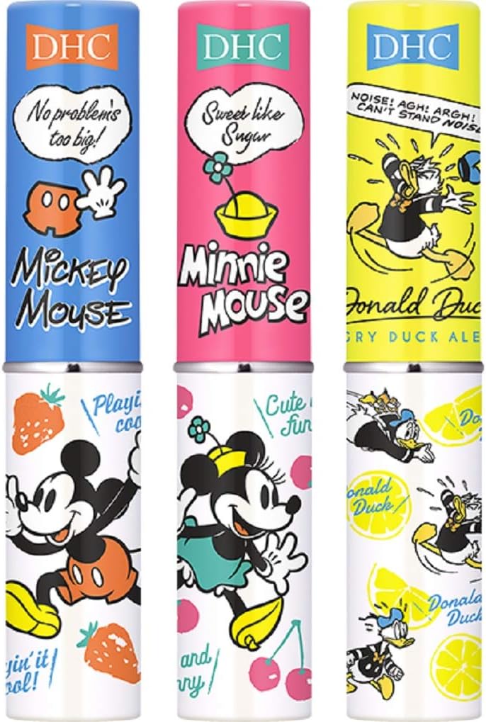 Amazon Co Jp Dhc薬用リップクリーム うるツヤフルーツいっぱい ディズニー 3本セット ビューティー