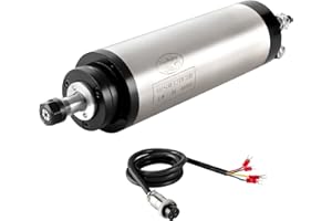 ZHONG HUA JIANG CNC Spindle CNC Motor 220V 1.5KW 1500W Quiet Water Cooled Spindle Motor 65mm 4 Bearings 24000RPM 400HZ for CNC Router Machine