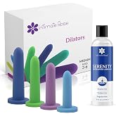 Save 10% on Intimate Rose Pelvic Comfort Bundle &ndash; Medium Silicone Vaginal Dilators (Sizes 3&ndash;6) &amp; Personal Water-Based Lubricant