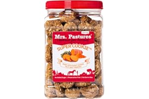 Tack Shack of Ocala Mrs. Pastures Cookies, Horse Treats, Mrs.Pastures Horse Treats, Horse Cookies, Mrs.Pastures Horse Cookies, Treats for Horses (1.5lbs, Super Cookie)