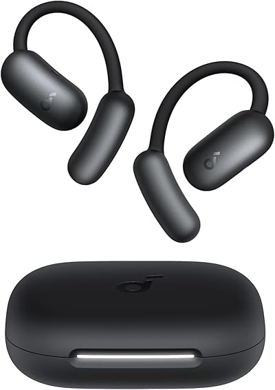 soundcore AeroFit 2 by Anker, Open-Ear Kopfhörer, KI-Übersetzung, anpassbare Ohrbügel, Fester Halt, tiefer Bass, Hi-Res Audio, 42h Spielzeit, Bluetooth 5.4, kabellos Laden, IP55, klare Anrufe durch KI