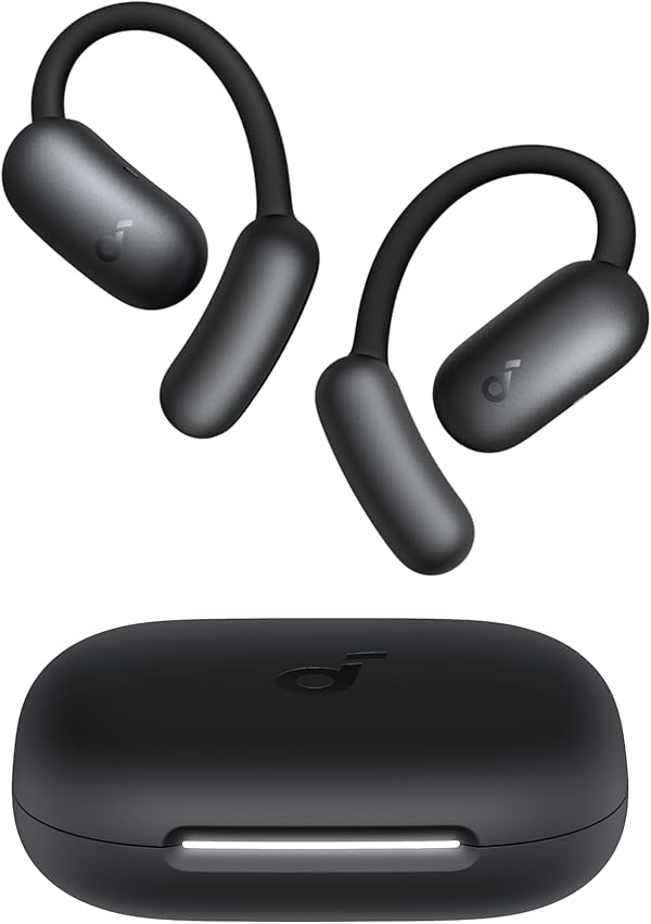 soundcore AeroFit 2 by Anker, Open-Ear Kopfhörer, KI-Übersetzung, anpassbare Ohrbügel, Fester Halt, tiefer Bass, Hi-Res Audio, 42h Spielzeit, Bluetooth 5.4, kabellos Laden, IP55, klare Anrufe durch KI