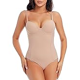 CuteStreet Shapewear for Women Tummy Control Full Body Shaper Elasticity Slimmer Shapewear Seamless Camisole Bodysuits