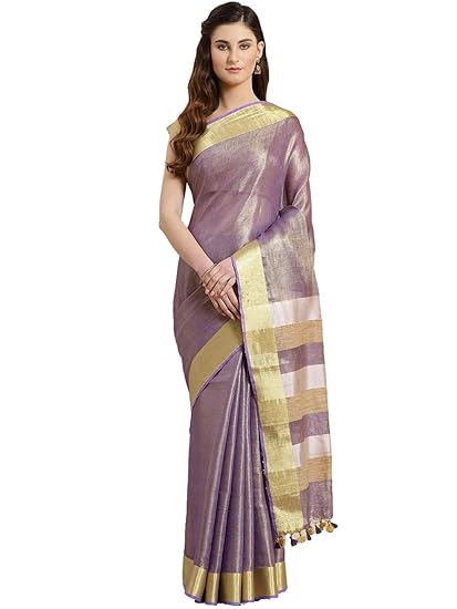 Linen Handwoven Saree and Blouse ALBGSA0019