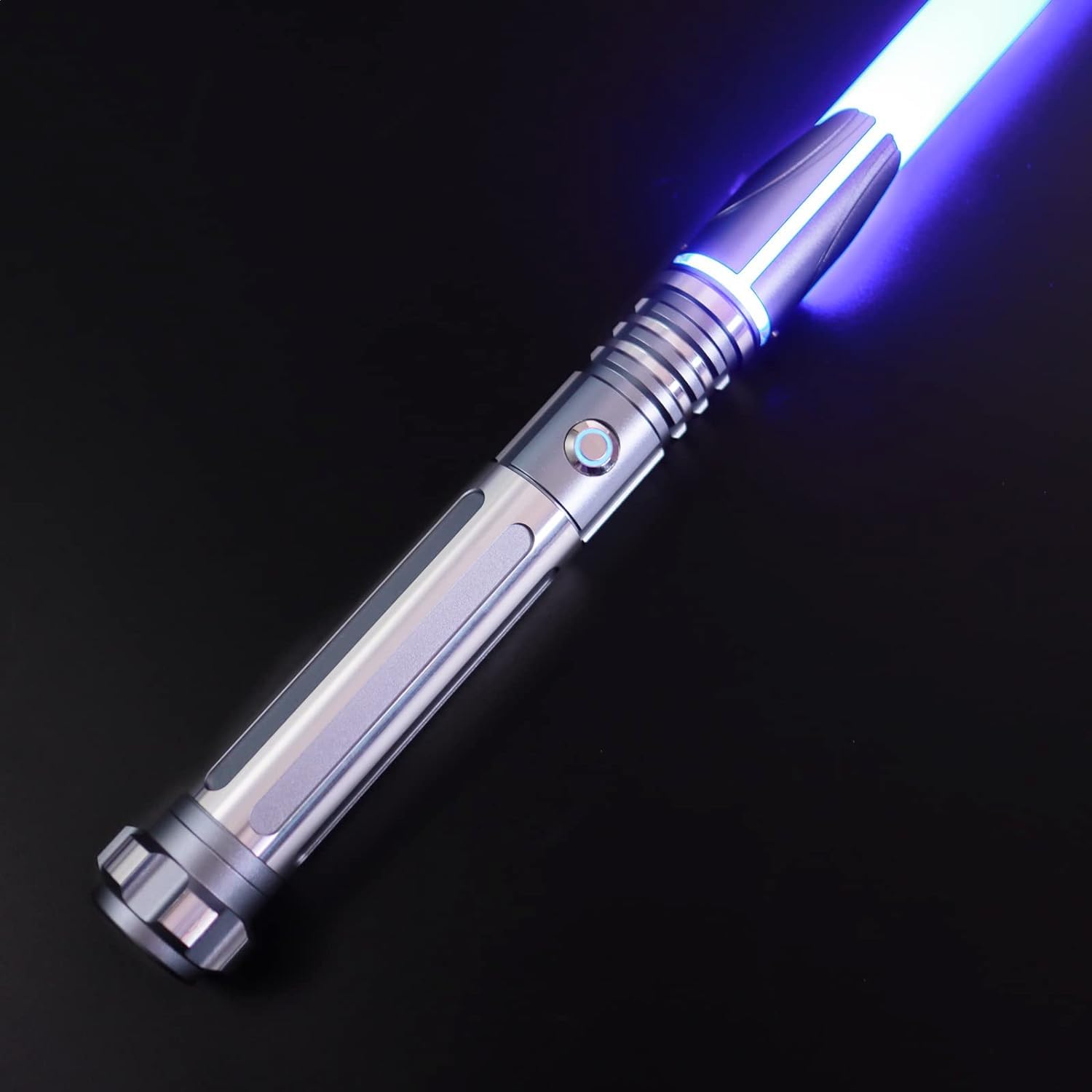 ANASABER Dueling Lightsaber, Motion Control Lightsabers for Adults,Smooth Swing Light Saber with 16 Sound Fonts,RGB 12 Colors Changeable, Metal Hilt for Xmas Gift, Halloween Cosplay, S9 (Grey)