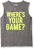 The Children's Place Boys' Little Active Tank Top, Black, X-Small/4