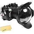 Seafrogs Underwater Housing for Canon EOS R5 +WA005A 6" Dome Port Kit 40M/130FT Waterproof Housing Proteive Hard Case for Canon R5+ 24-105mm Lens