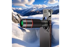 32X Phone Camera Lens Kit, HD Telephoto Mobile Cell Phone Lens with Clip, Lens Attachment for Most Smartphone