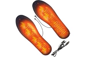 Heated Shoe Insoles – USB-Powered Thermal Insoles, Soft Comfortable, Lightweight, Winter Warm Footwear, Outdoor Gear for Cold