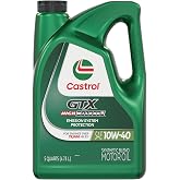Castrol GTX High Mileage 10W-40 Synthetic Blend Motor Oil, 5 Quarts