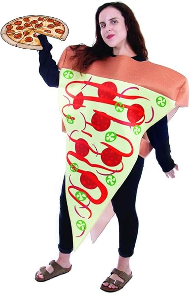 Amazon Com Adult Unisex One Size Fits Most Pizza Slice Costume Great For Parties Clothing