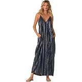 Elan Womens Double V Sheer Maxi Dress 