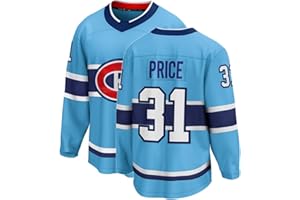 PECTNK Custom Mens Home Beliveau Price Hockey Jersey Player Long Sleeves
