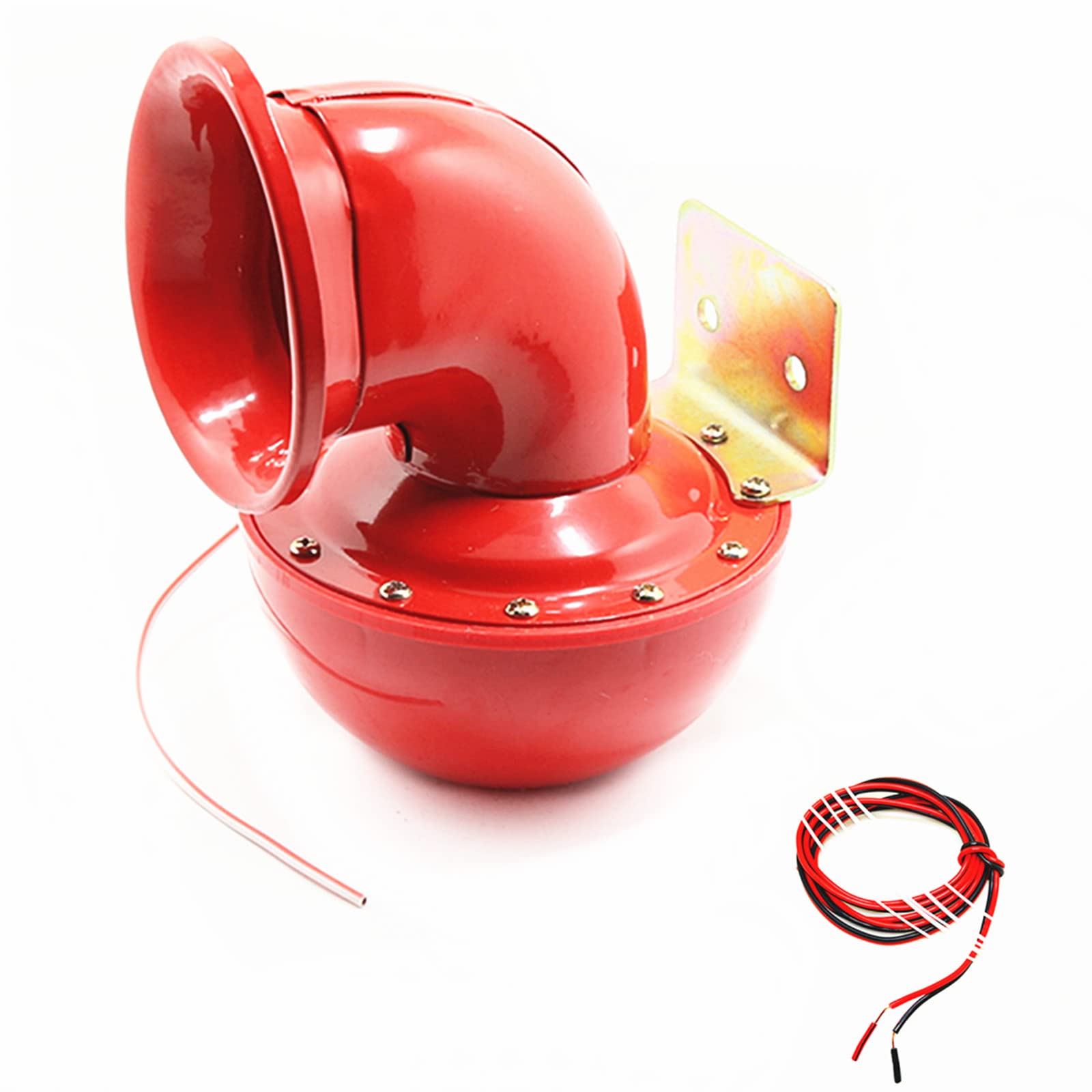 Photo 1 of Viping Electric Bull Horn - 150db Loudspeaker, Red, Metal, Super Loud for 12V Vehicles, Trucks, Cars & More