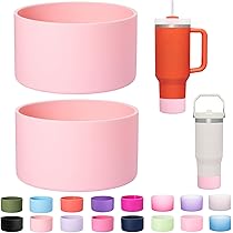 Accesorios Para Pajita Stanley Cup - 8 Cubiertas De Silicona Rosa, Antipolvo, Formas Lindas