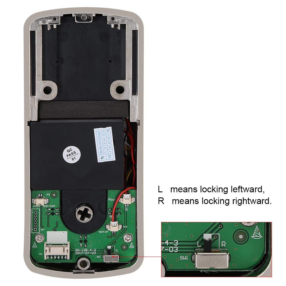 Occupational Health Safety Products Industrial Scientific Black Bluetooth Door Lock Home Smart Electronic Touch Screen Code Password Deadbolt Battery Door Lock Unlock With App Code Key For Office Hotel Apartment
