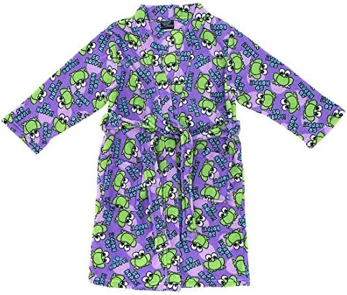 Purple Frog Fleece Bathrobe for Juniors L/11-13