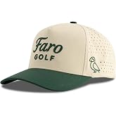 Golf Hat for Men and Women - Adjustable Snapback Cap with Flexible Fit - Lightweight, Breathable, and Sweat Resistant - OSFA Cream