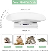 YTDTKJ Digital Pet Scale for Small Animals, Max 22 lbs, LED Display view 3